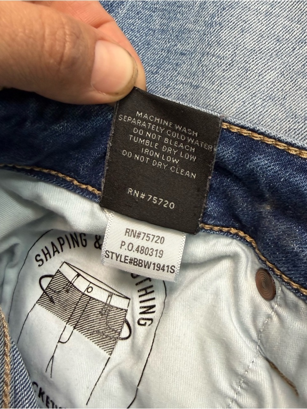 BKE Payton Bootcut Jeans 28x30 Distressed Medium Wash Mid Rise Stretch - Picture 5 of 11